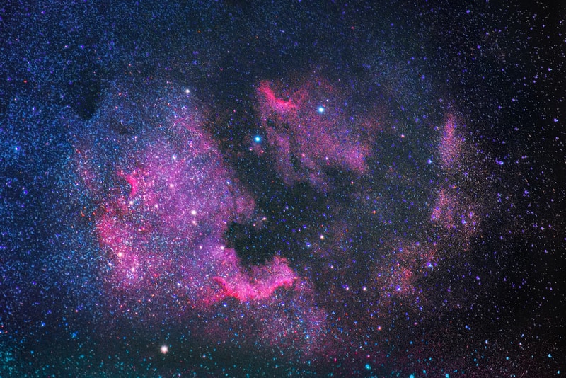 purple and black galaxy sky